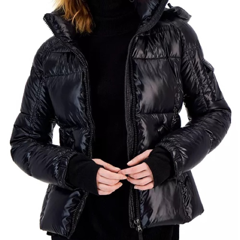 S13 Black Puffer Coat